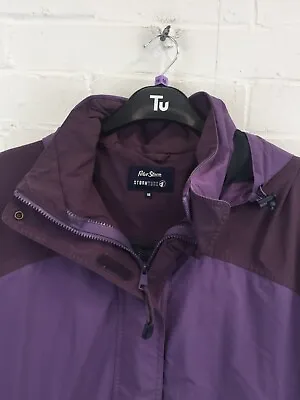 £6.85 • Buy Peter Storm Purple Full Zip Close Foldaway Hooded Coat Size UK 16 #CE