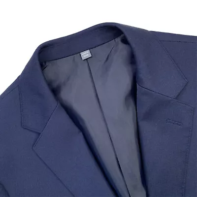 Mens 36 R Bonobos Slim Fit Royal Navy Blue Wool Blazer • $89.95