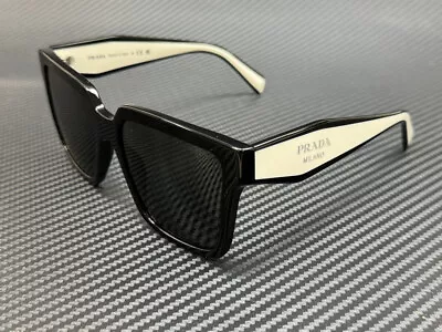 PRADA PR 24ZS 1AB5S0 Black Grey Women's 56 Mm Sunglasses • $230.85