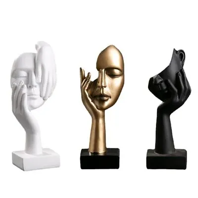 £8.99 • Buy Abstract Statue Figure Sculpture Resin Desktop Ornaments Nordic-Art Crafts Decor