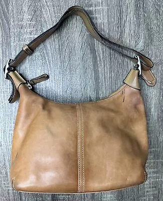 COACH Vintage Legacy Camel Leather Convertible Shoulder Bag Purse #9566 • $39