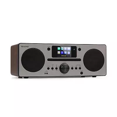 Internet Radio Bluetooth CD Player Media WiFi DAB+ FM Spotify Connect App Walnut • £172.49