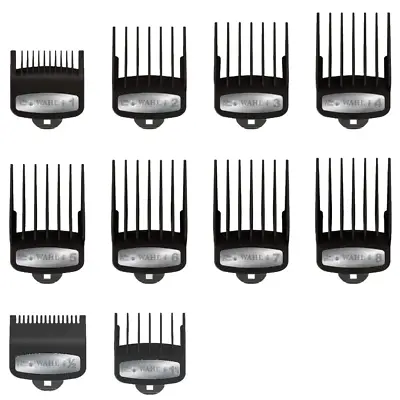 Wahl Premium Clipper Guide Comb Attachment Set: #1.2 To #8  FULL SET - 10 Combs • $94.05