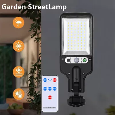 Solar Street Wall Lights Garden Yard Lamp Outdoor PIR Motion Sensor LED 6000W • £7