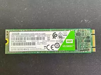 Western Digital WD Green 240GB M.2 2280 SATA III Internal SSD (WDS240G2G0B) • £15