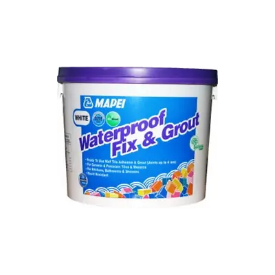 White Adhesive & Grout Ready Mixed Mapei Waterproof Fix & Grout For Wall Tiling • £18.51