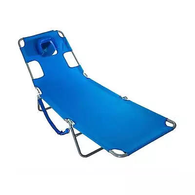 Ostrich Chaise Lounge Facedown Beach Camping Pool Tanning Chair Blue(Open Box) • $52.96