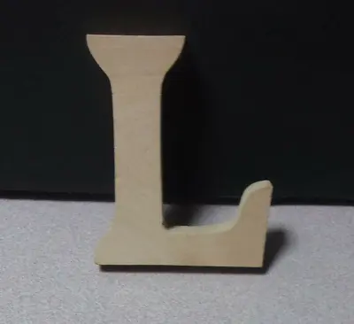 $6.50 • Buy 4  Unfinished Wooden Alphabet Letter  L 