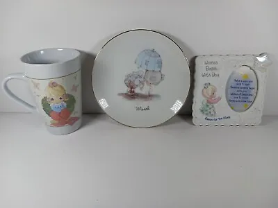  Precious Moments Mug + Plate + Picture Frame Sherwood 2006 Lot Of 3  • $17.95