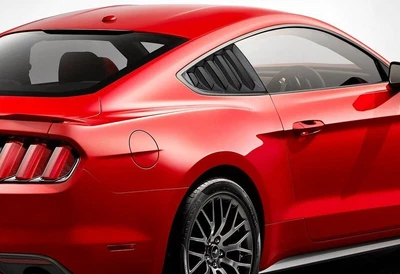 $32.99 • Buy For Ford Mustang 1/4 Quarter Carbon Style Side Window Louver Scoop Cover Vent