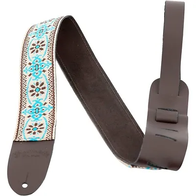 Martin 2  Retro Woven Guitar Strap Blue Red And White Design Retro • $33