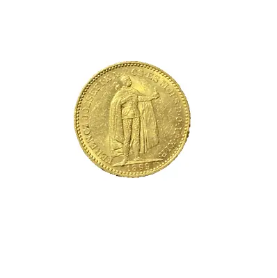 Hungary 1899 Gold 20 Corona AU • $540