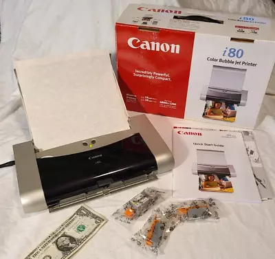 Canon I80 Color Bubble Jet Printer Bundle • $23.99