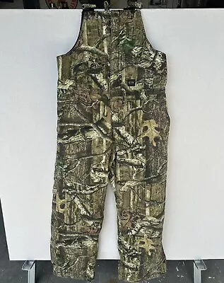 Key Overalls Large Mens Camo Bib Insulated Quilted Hunting Woods Game Pockets • $36.88