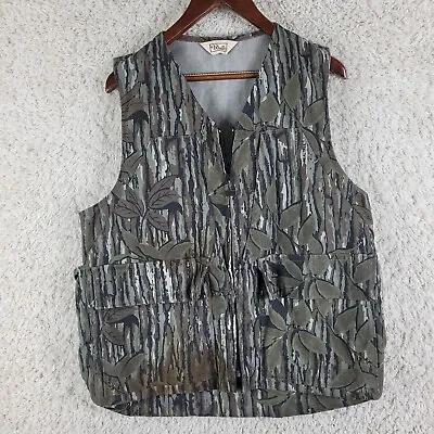 Walls Realtree Hunting Vest Men's Size Large Full Zip Snap Buttons Woodland Camo • $18.88