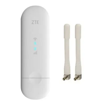 UNLOCKED ZTE MF79U 4G LTE 150mbps WI-FI DONGLE + 2 X ANTENNAS (UK SELLER) • £34.95