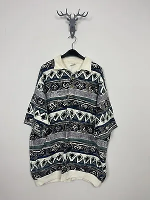 Vintage 80s 90s Navajo Inca Tribal Native Western C&A Shirt Cowboy Sweater Style • £19.99