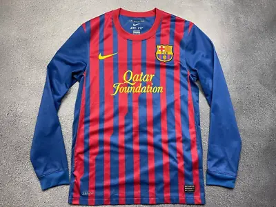 Barcelona 2011/2012 Nike Home Football Soccer Shirt #6 Xavi Size S • $124.99