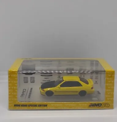 Inno64 Honda Civic Ferio SiR Yellow Hong Kong Special Edition  • $48