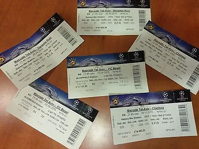 Rare Maccabi Tel Aviv Vs Dynamo Kyiv UEFA Champions League Ticket 2015 2016 • $29.99