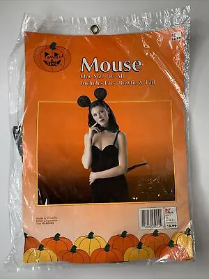 Pumpkin Time Mouse Headband Ears Bowtie & Tail One Size Fits All Costume New • $9.99