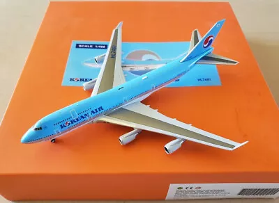 1:400 JC Wings Boeing 747-400 Korean Air HL7461 • $79.99