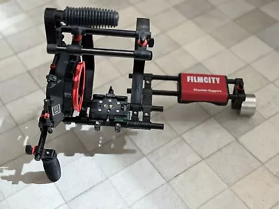 Filmcity FC-02 Camera Cage Shoulder Rig Kit W Matte Box For DSLR & DSLM Cameras • $105