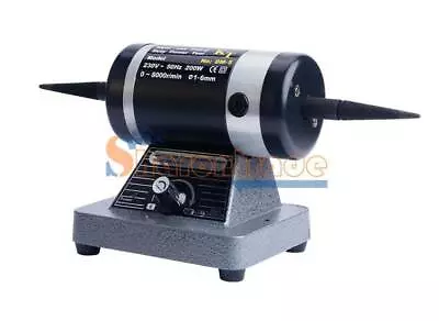 Jewelry Polisher Rock Lathe Bench Buffing Wheel Machine W/ Tapered Spindles 110V • $111.08