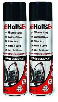 £12.99 • Buy 2x Holts Silicone Spray High Performance Lubricant Spray Eliminates Sticking 