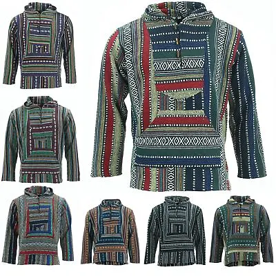 £9.95 • Buy Hoodie Jumper Baja Jerga Drug Rug Cotton LoudElephant Hoody Hooded Jacket