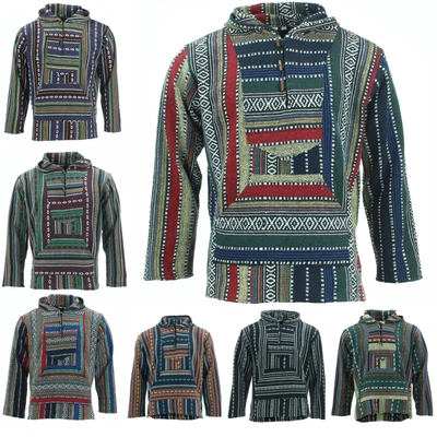 £9.95 • Buy Hoodie Jumper Baja Jerga Drug Rug Cotton LoudElephant Hoody Hooded Jacket