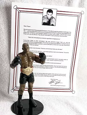 Mike Tyson • Black Trunks & Black Gloves & Tyson Letter • Rocky Jakks Figure • $95