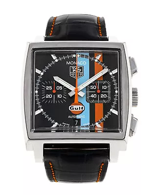 Tag Heuer Monaco CW211A.FC6228 Steel 42mm Watch • £3950