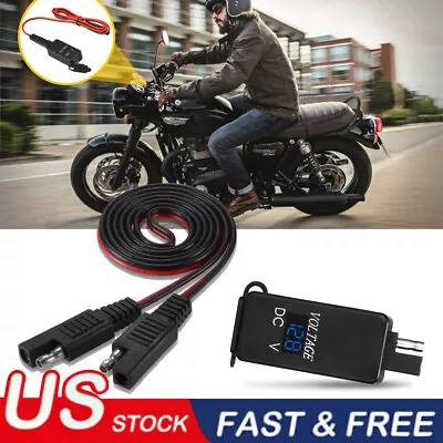 Waterproof Motorcycle USB Charger SAE To USB Cable Adapter For IPhone GPS Tablet • $11.79