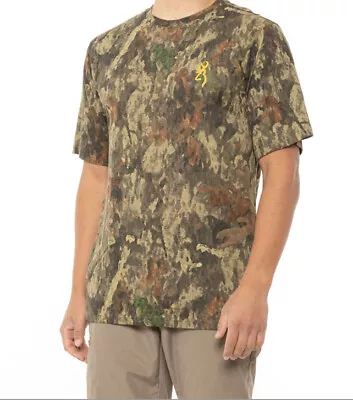 Browning Wasatch T-shirt A-Tacs Camouflage Hunting Mens XXL NWT • $25