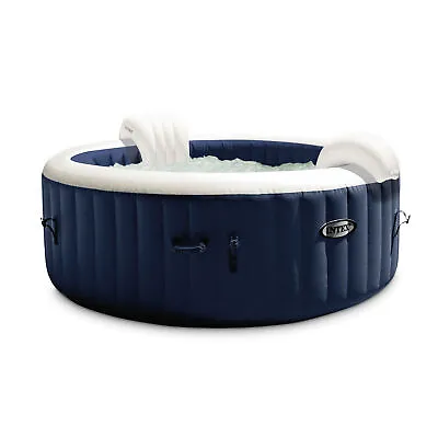 $291.76 • Buy Intex PureSpa Plus 6 Person Inflatable Hot Tub Bubble Jet Spa, Navy (For Parts)