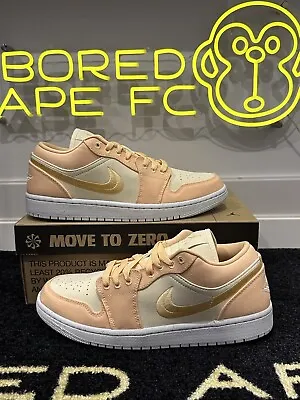 Nike Wmns Air Jordan 1 Low SE AJ1 Celestial Gold Women Casual Shoes DV0426-200 • $300