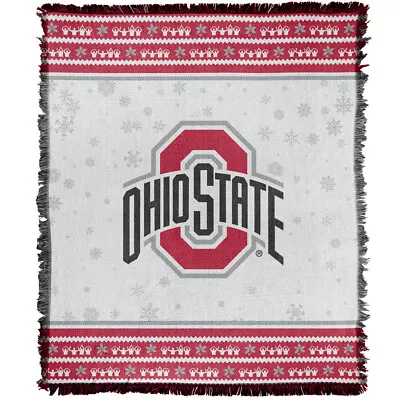 Ohio State Blanket 50 X60  Winter Blanket Woven Cotton Blend Throw • $50.99