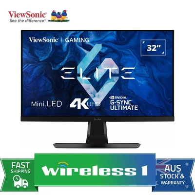 $4299 • Buy ViewSonic Elite XG321UG 32in 144Hz 4K HDR1400 Mini-LED G-SYNC IPS Gaming Monitor