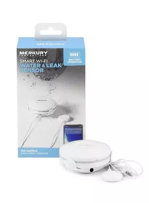 Merkury Innovations Smart Water & Flood Sensor Requires 2.4 GHz Wi-Fi Brand New • $16.99