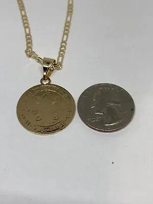 San Benito Medalla Oro Laminado - Gold Plated St. Benedict Medal Chain 20” • $15.99