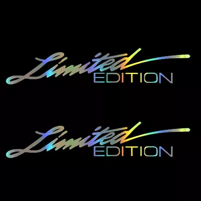 $9.51 • Buy 2x Car Body Decorative DIY Sticker LIMITED EDITION Vinyl Wrap Decal Laser Color