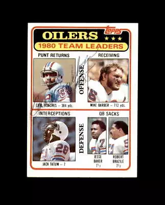 Carl Roaches Hand Signed 1981 Topps Team Leaders Houston Oilers Autograph • $10