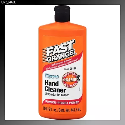 Permatex 25122 Fast Orange Citrus Scent Fine Pumice Hand Cleaner 15 Oz. • $14.65