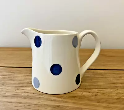 FAIRMONT & MAIN Blue Spot Creamer Cream Jug Polka Dot 8.5cm Tall NEW • £10