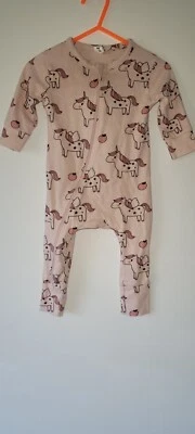 $5 • Buy HUX BABY 00 Long Sleeve Bodysuit Romper