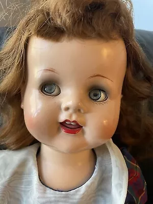 Vintage 1950's Ideal Doll 22in  Saucy Walker  With Flirty Eyes ~ Hard Plastic • $75