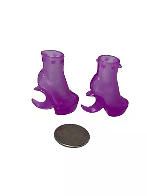 Monster High Faboolous Pets Maul Cafe Clawdeen Translucent Purple Shoes Only • $10