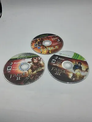 Fable I + II + III 1 2 3 XBOX + XBOX 360 Trilogy Game Bundle Lot Tested Working • $15.99