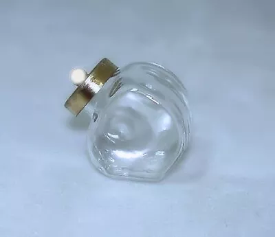 Dollhouse Miniature Glass Candy Jar Removable Metal Lid For 1:12 Shop Store Whit • $5.95